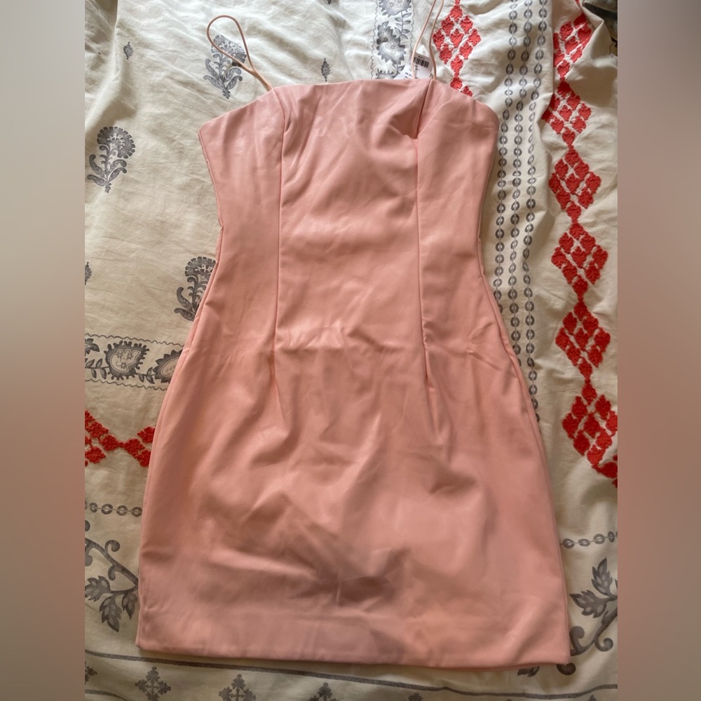 AKIRA Leather Mini Dress